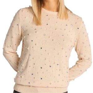 BANANA REPUBLIC Y2K Blush Embellished Sweater